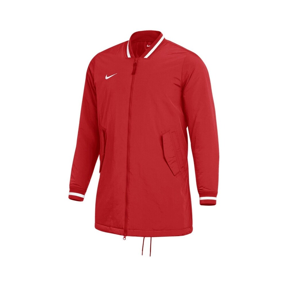 Nike Baseball Stock Dugout Jacket Long Coat Men Medium Red DC8335-657 NWT $150 - Picture 4 of 13